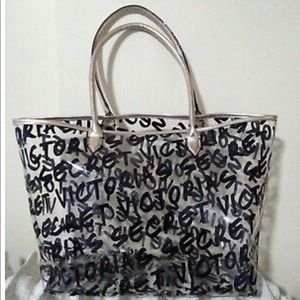 VS vinyl tote bag